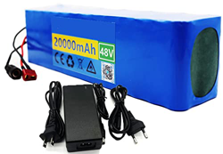 stdpcxz 48V 20000Mah Batería De Bicicleta Eléctrica, 18650 Recargable De Iones Batería De Litio, para Monociclo Eléctrico De Auto Equilibrio Scooter,  características