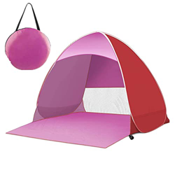 DYXIA Tienda de campaña de Playa emergente portátil para 4-5 Personas con clasificación UPF 50+ para protección Solar UV, Tienda de campaña de Sombra  características