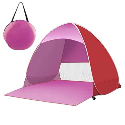 DYXIA Tienda de campaña de Playa emergente portátil para 4-5 Personas con clasificación UPF 50+ para protección Solar UV, Tienda de campaña de Sombra 