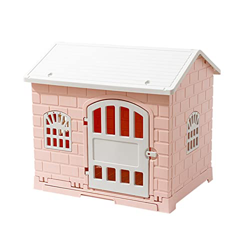 Casetas para Perros Casa para Perros De Plástico para Interiores Y Exteriores, Refugio para Mascotas Impermeable Y Transpirable con Inodoro, para Perr en oferta