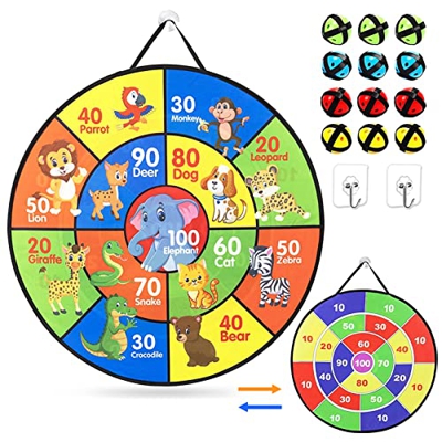 Diana Para Niños Velcro Diana Para Niños Diana Infantil de Velcro Diana de Velcro Con 12 Pelotas Juego de Diana de Seguridad Juego de Dardos Para Niño