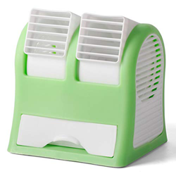 GVFTG Ventilador De Aire Acondicionado Refrigerado por Agua con Ventilador De Ventilación Dual USB,Verde en oferta