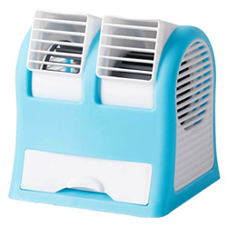 GVFTG Ventilador De Aire Acondicionado Refrigerado por Agua con Ventilador De Ventilación Dual USB,Azul características