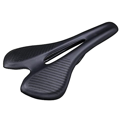 Sillin Mtb 139G Carbon Fiber Road MTB Use 3K T800 Material de carbono Almohadillas de cuero súper ligeros Rompe Bicycles Asiento Bicicleta SillíN (Col