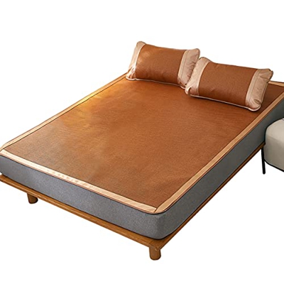 XWSM Juego De Colchoneta De Dormir De Verano De Ratán Y Fundas De Almohada, Colchoneta De Dormir De Verano De Ratán Plegable, Colchón Plegable De Dobl