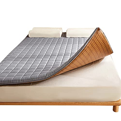 HCZS Cojín de Mimbre para Dormir de Verano Colchón de enfriamiento Cojín Superior Colchoneta de Aire Acondicionado Suave Colchón de Doble Cara para In