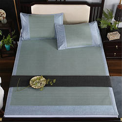 HCZS Colchón De Refrigeración De Ratán, Colchoneta De Dormir Plegable Suave Suave De Verano De 3 Piezas Almohadilla De Aire Acondicionado Antideslizan en oferta