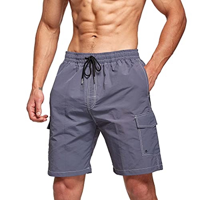 JustSun Bañador Hombre Corto Bañadores Hombre Surferos Pantalones Cortos Traje de Baño Hombre Shorts de Baño Playa Natacion Bañador Surf Hombre Piscin