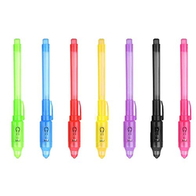 Guotobe Pluma mágica de la pluma de la pluma de la pluma de plata del LED del bolígrafo de la oficina y de los efectos de escritorio de color plomo 0.