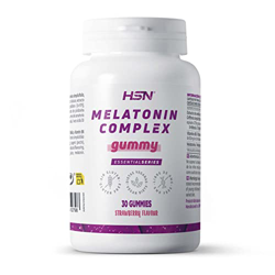 Melatonina Gummies HSN | 30 Gominolas de 1,9 mg de Melatonina con Sabor a Fresa | Acción Rápida | Conciliar Sueño y Aliviar Jet Lag precio