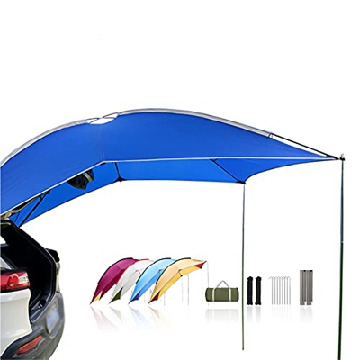 HMLOPX Outdoor Portable Camping Car Tent Tent Set Multi-Person Told Sunshade Trailer Tent Car Told Toldo Adecuado for Viajes, Playa, Camping (Color : 