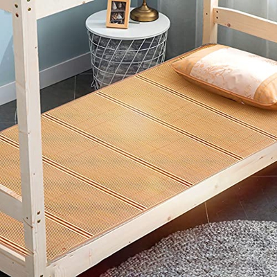 HCZS Colchoneta para Dormir, la colchoneta de bambú es necesaria para Dormir en Verano, Adecuada para dormitorios de Estudiantes con Cama Individual (