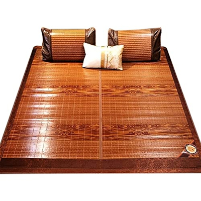 HCZS Colchonetas de bambú Juego de Almohadillas de enfriamiento de tamaño Completo Colchoneta de Dormir de Verano Juego de 3 Piezas Colchón de enfriam