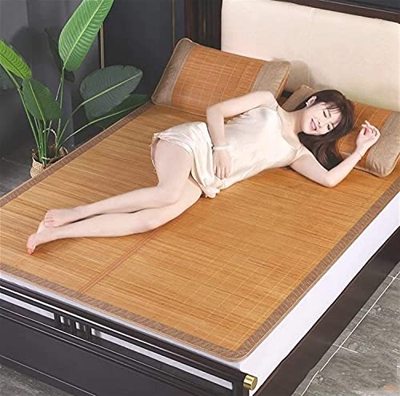 HCZS Colchonetas de Verano Dormitorio Dormitorio con colchonetas de bambú Colchonetas Individuales Colchonetas Dobles de Paja de ratán de Seda Helada 