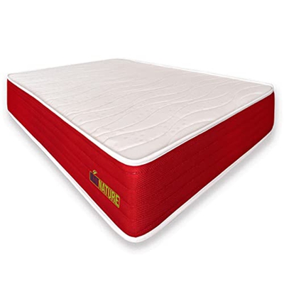 Matnature | EcoNature | Colchón Antibacterial | High Resilience Confort Alta Densidad | Reversible Invierno-Verano | Antiácaros (160 x 200 cm)