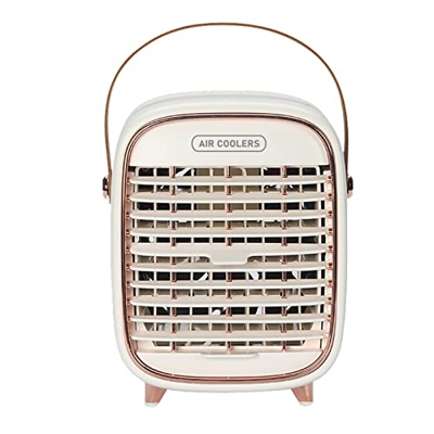 MasterUnion Ventilador de refrigeración de escritorio de 3 velocidades de carga USB Aire acondicionado personal Ventilador de refrigeración FP8, Blanc