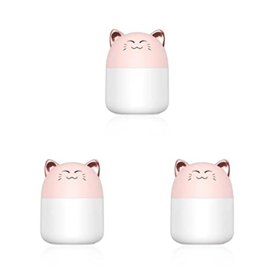 YIUPEDRFG 3 Juegos de Humidificador de aire portátil USB recargable ambientador rociador de niebla Aroma aceite esencial difusor silencioso atomizador