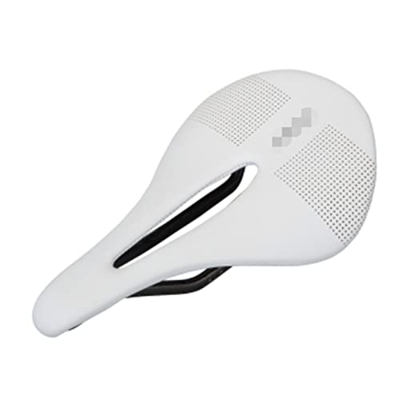 ZHOUFENG Asiento de Bicicleta Ciclo de luz en Bicicleta de Carretera de Silla de Silla de Carbono de Cuero de Carbono Negro Bicicleta Asiento Saddle C