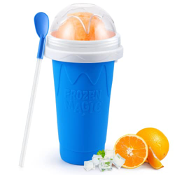 Taza para hacer Slushie, taza de batidos congelados rápidos de TIKTOK, taza de enfriamiento, doble capa para hacer granizados, batido de leche casero  características