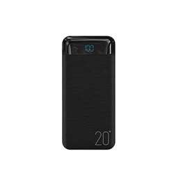 Cargador portátil Power Bank 20000mAh Power Bank Batería Externa Carga Rápida para Móviles y Tablets - Regalos PT25 Negro precio