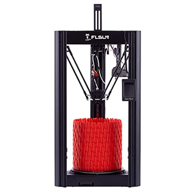 Lechnical FLSUN SR Delta Impresora 3D Montaje rápido de alta velocidad 260 mm x 330 mm Tamaño de impresión Nivelación automática Reanudar función de i