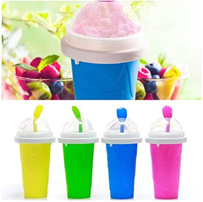 Slushie Maker Cup, Heladera Casera Smoothie Mug Freeze Mug,Magic Quick Frozen Smoothies Cup, 2 In1 Cooling Cup Dubbellaags Squeeze Cup Slushy Maker, P