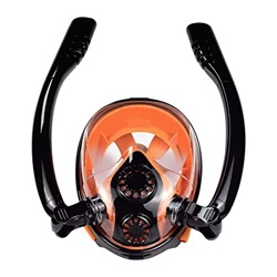 HXKJ Gafas panorámicas de Buceo con Vista Amplia, máscara de Snorkel, máscara de Buceo con Snorkel de Cara Completa para Adultos, Talla única en oferta
