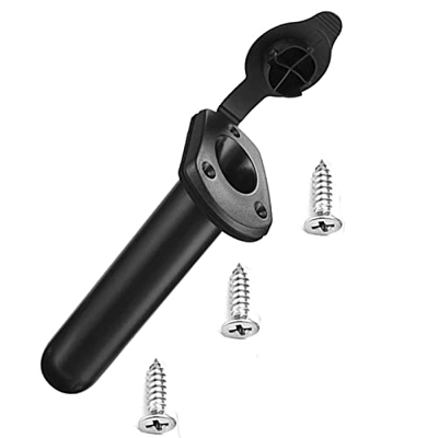 Yokawe Soporte de caña de Pesca Fija Coda Resistente Kayak Kayak Barda de Pesca con Tapa para Canoa