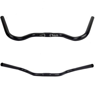 Manillar Negro Delicado de la Bicicleta de la Bici de la aleación de Aluminio, Bicicleta de Ciclo del Manillar para la Bici