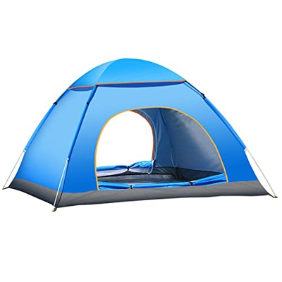 FZ FUTURE Carpa Domo para 3-4 Personas Tienda de Campaña Portátil Emergente para Acampar, Tienda de Mochila Ultraligera Impermeable y Resistente Al Vi