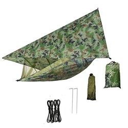 TRMF Hamaca 2 en 1 para camping, jardín y excursiones al aire libre, espacio de descanso entre 2 árboles, hamaca de viaje XL características