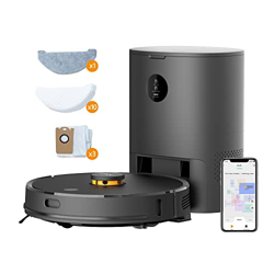 Robot Aspirador y Fregasuelos Barrer, Fregar y aspirar 3en1, Robot Aspirador con estación de succión automática, 2700Pa Succión, Autonomía de 110 Minu en oferta