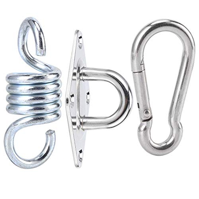 Kit de Suspensión, Accesorios de Hamaca de Alto Brillo, Acero Inoxidable Antioxidante para Pabellón, Porche, Balcón, Jardín