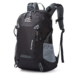 JOQINEER Mochila de senderismo 35L para hombres y mujeres, mochila de viaje impermeable, mochila de camping multifuncional, mochila ligera al aire lib en oferta