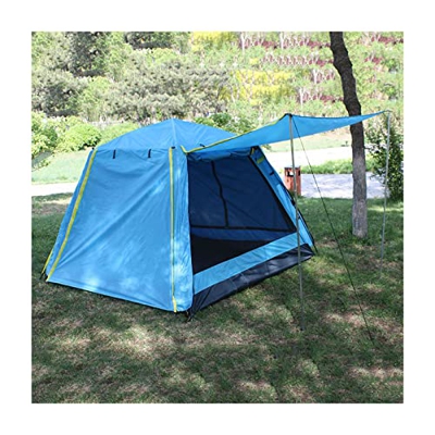 FZ FUTURE Gran Tienda de Campaña Familiar con Porche, Tienda de Campaña para 3-4 Personas con Ventanas de Malla, Puertas con Cremallera y Bolsa de Tra