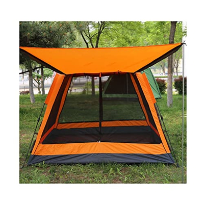 FZ FUTURE Gran Tienda de Campaña Familiar con Porche, Tienda de Campaña para 3-4 Personas con Ventanas de Malla, Puertas con Cremallera y Bolsa de Tra