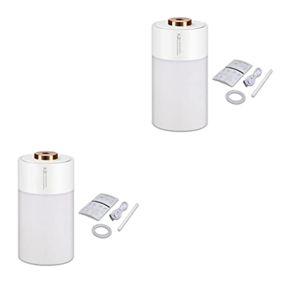 Yihaifu 2 Juegos de Humidificador de aire con luz nocturna, difusor de Aroma de 300ML, adorno para hacer niebla