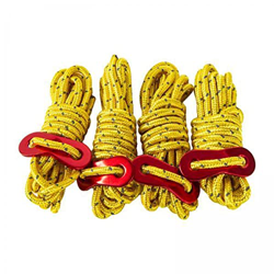 F Fityle 2X 4 Piezas de Guyline Reflectante de 4mm con Tensor de Tienda Ajuste de Cordón para Camping Senderismo Refugio de de Actividad Al, características