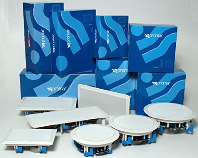 Promar - Altavoz empotrable rectangular 2 x 6" 2 vías LCR