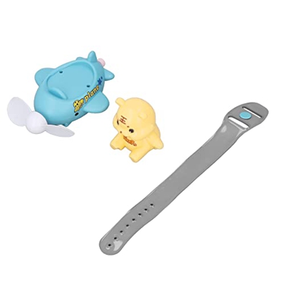 Ventilador de Reloj Portátil, Pulsera de Silicona Tigre de Dibujos Animados Ventilador de Muñeca Portátil Tamaño Portátil USB Recargable para Niños pa