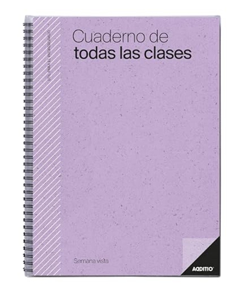 Additio P222 Cuaderno de Todas las Clases SV Evaluación + Programación Semanal Lila