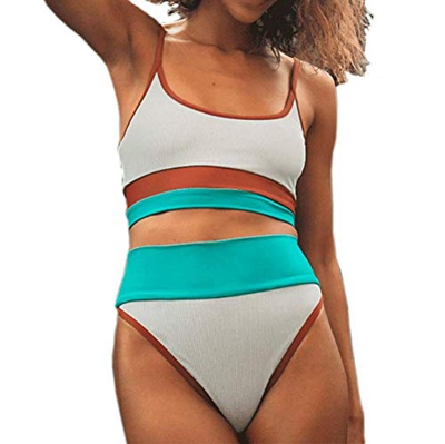 DURINM Traje de Baño Bikini Mujer Sujetador Push-up Sexy Traje de Baño de Dos Piezas Bohemio BañAdores Tops y Braguitas