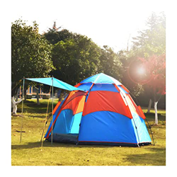FZ FUTURE Tienda de Campaña de Primavera Impermeable y Ligera de Una Sola Capa para 3-4 Personas, Carpa Domo Portátil, Tienda Familiar Numerosa con Po en oferta