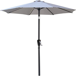 Sombrilla de Mesa para Patio, sombrilla de Mercado con botón de inclinación y manivela, sombrilla para jardín, terraza, Patio Trasero y P características