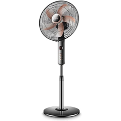 Habiba Ventiladores de pie Ventiladores de pie de Pedestal oscilante Temporizador de 7 Horas Ventilador de Piso Ajustable Control Remoto Motor de CC P precio