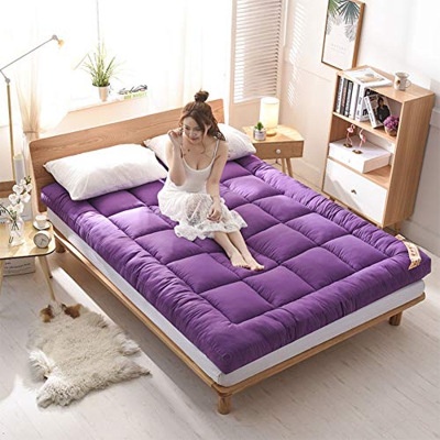 Colchón Grueso, Colchón Plegable para Dormitorio de Estudiantes, Colchón para Dormir en un Solo Piso, Colchón de futón Plegable Enrollado Colchón de f