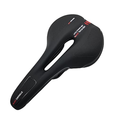 Silla de bicicleta de montaña,Asiento de bicicleta cómodo,Silla de bicicleta de gel,Asiento de ciclismo de esponja de memoria negra impermeable,Silla 
