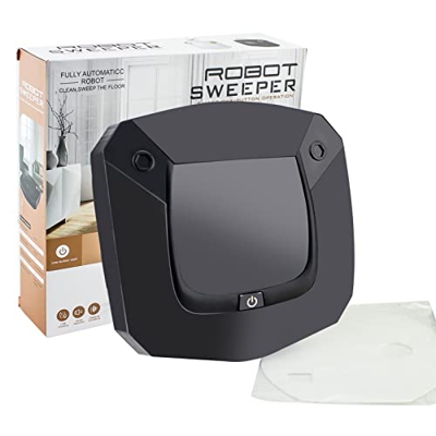 Aosbset Robot aspirador, robot de barrido cuadrado hogar inteligente USB recargable para sala de estar Surging succión larga vida barredora