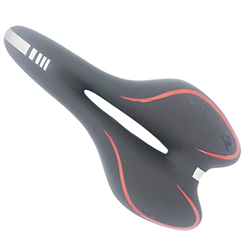 Cómodo asiento de ciclismo con asiento de cojín ergonómico hueco diseño cojín cómodo asiento de bicicleta para interiores y exteriores, asiento de bic características