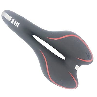 Cómodo asiento de ciclismo con asiento de cojín ergonómico hueco diseño cojín cómodo asiento de bicicleta para interiores y exteriores, asiento de bic